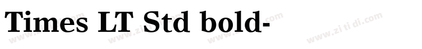 Times LT Std bold字体转换